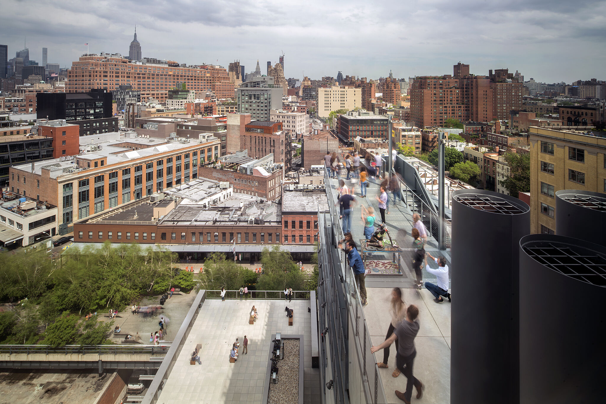 City streets viewed from above